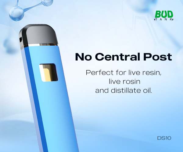budtank, no central post, perfect live resin, live rosin, distillate oil