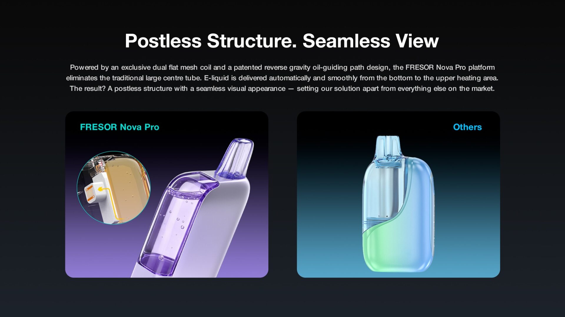 The postless structure changes the whole tank