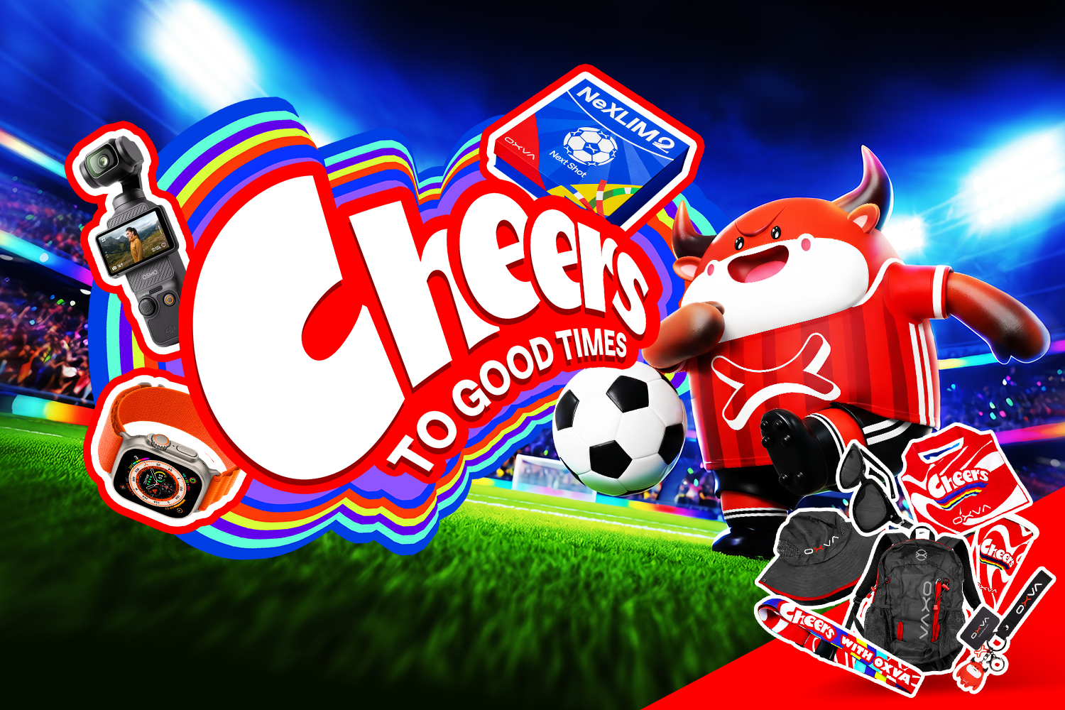 OXVA Cheers to Good Times campaign