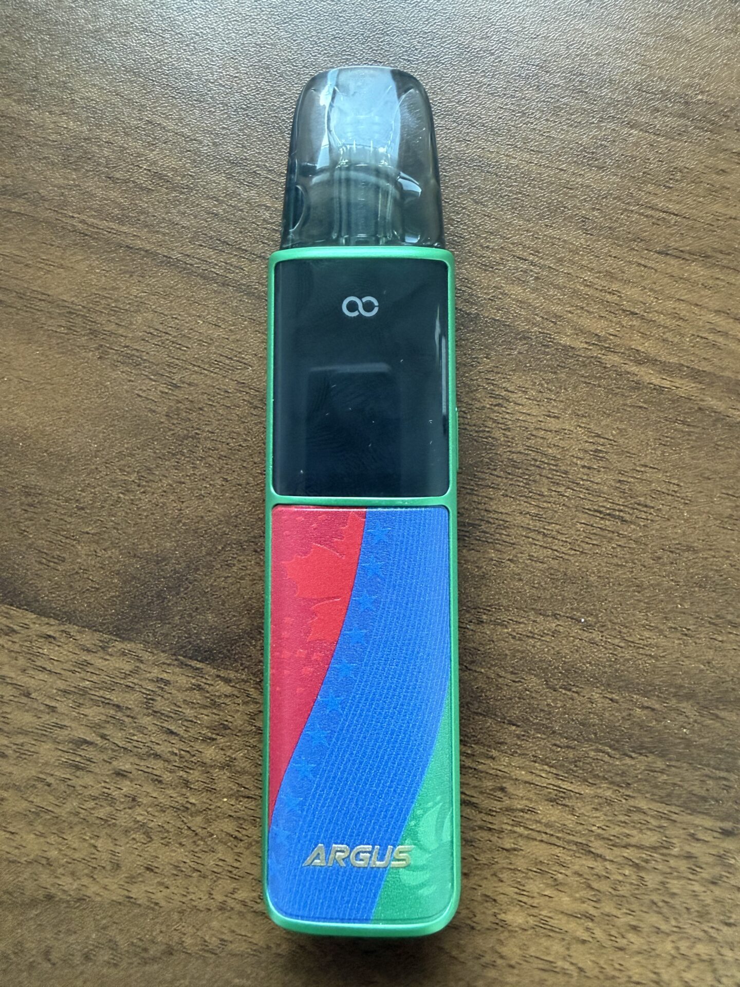 VOOPOO ARGUS G4 Limited Edition in green red and blue football colorway