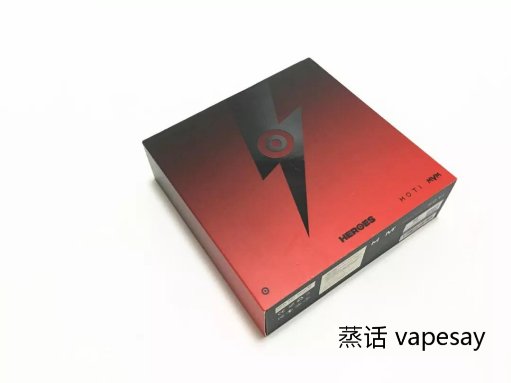 MOTI vape Black and red flame