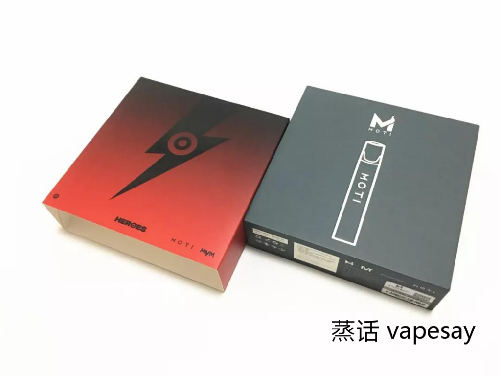 MOTI vape Black and red flame
