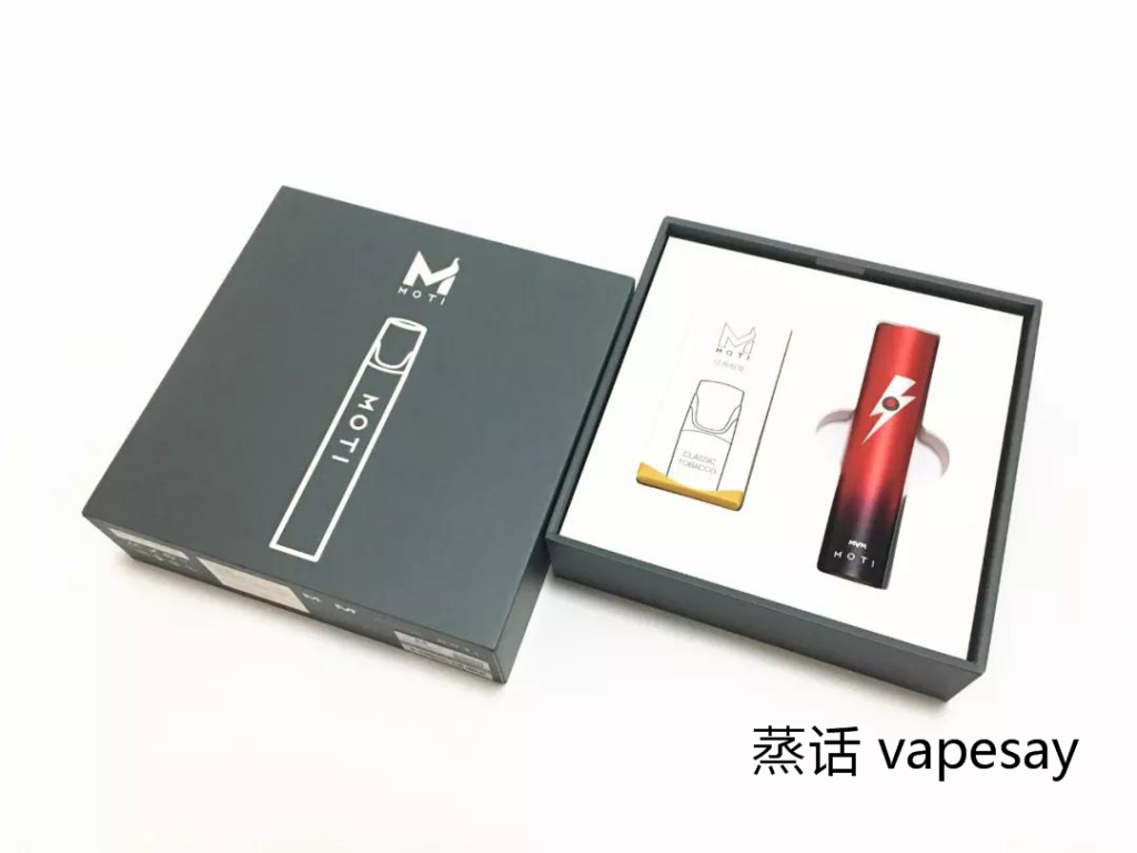 MOTI vape Black and red flame
