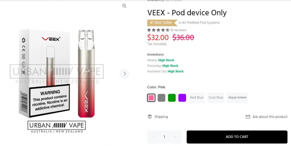 veex vape price