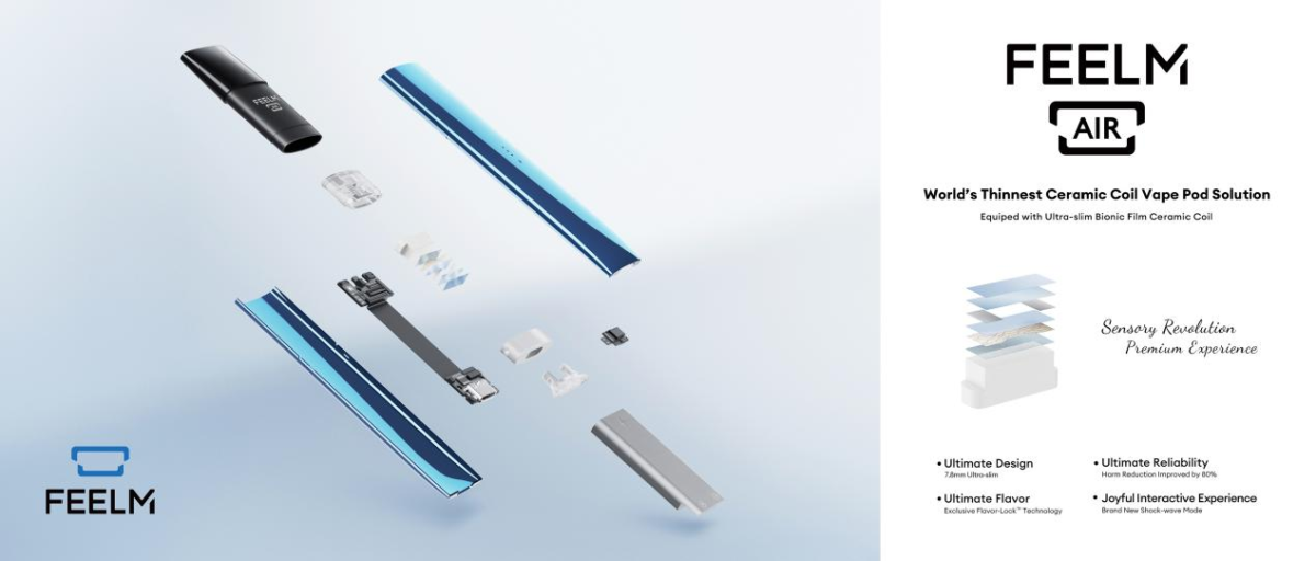 FEELM AIR starter kit review - Unltra-thin closed pod system solution