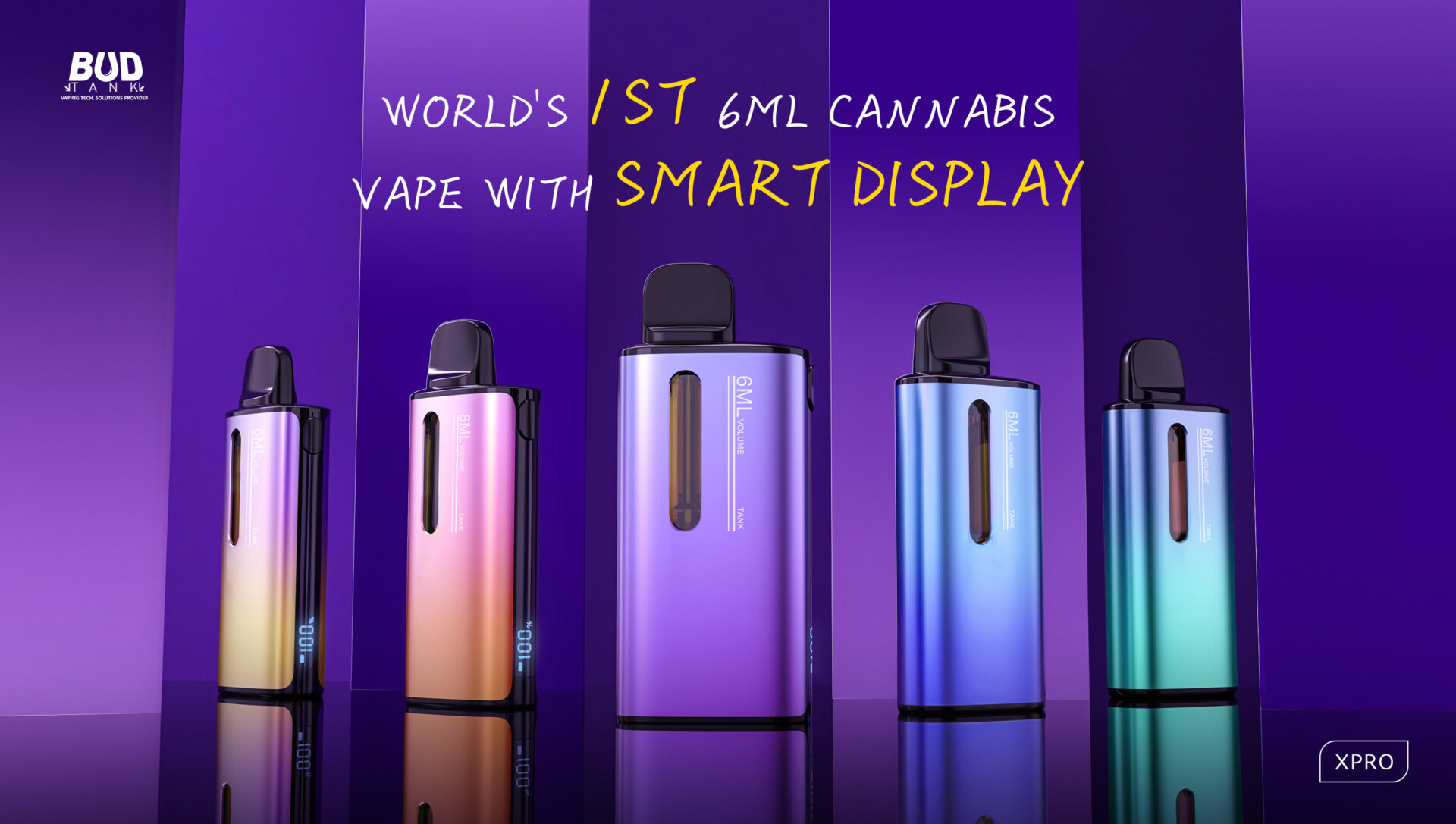 BudTank Luanches XPRO: World's 1st Cannabis Vape with Smart Display ...