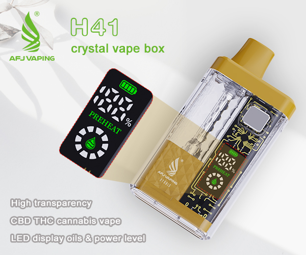 afjvaping h41 crystal disposable vape box