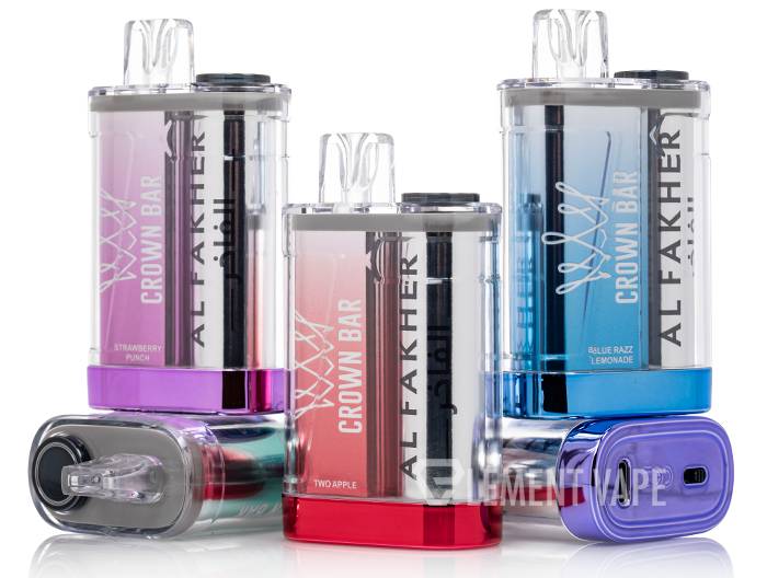 al fakher crown bar crystal 9000 Al Fakher Crown Bar Crystal Vape - Apple, Berries Disposable Vape main image 0