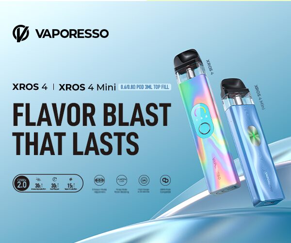 flavor blast that lasts, xros 4, xros 4 mini