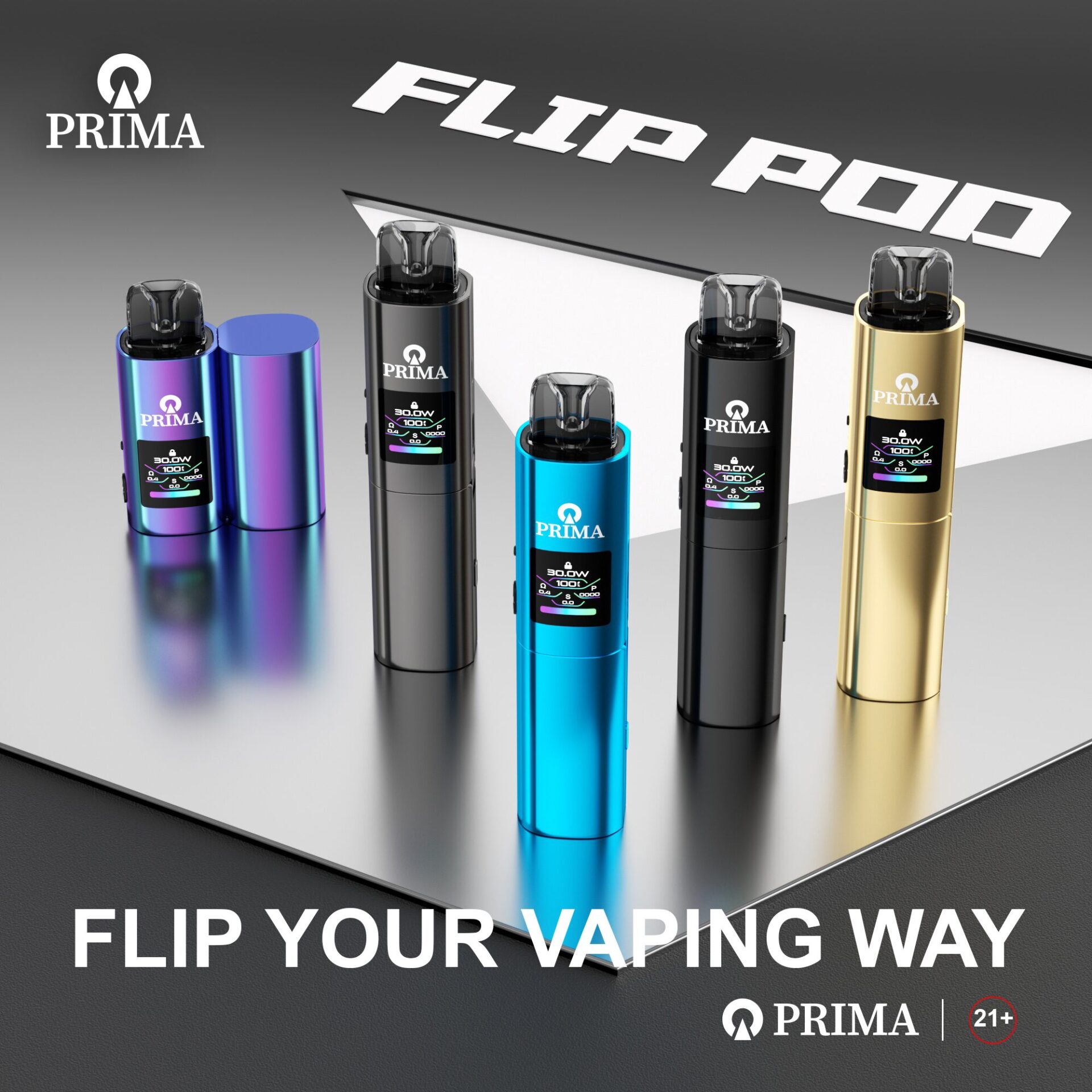 Prima Flip: Innovative Product Combines Cutting-edge Technology With  Foldable Design • VAPE HK