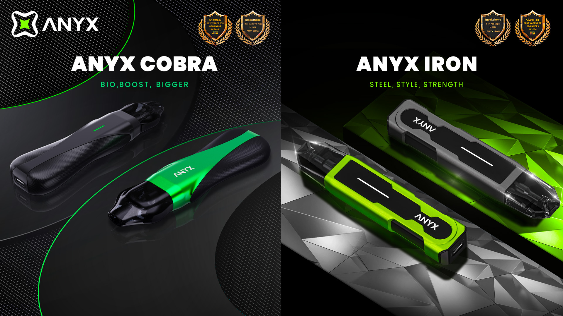 ANYX Shines at 2024 Intertabac/Intersupply in Germany with Acclaim for Anyx  Cobra & Iron  VAPE HK