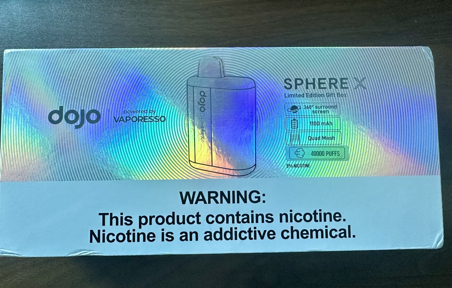 DOJO Sphere X 40000 Puff Review: 360 Surround Screen, 1100mAh Battery,  Quad Mesh  VAPE HK