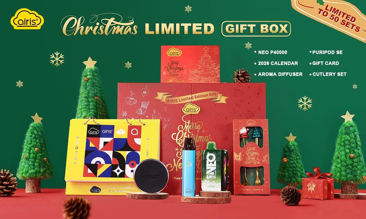 Airis Launches Dual-Device Neo P40000 & PuriPod SE Christmas Gift Box for  Adult Vapers  VAPE HK
