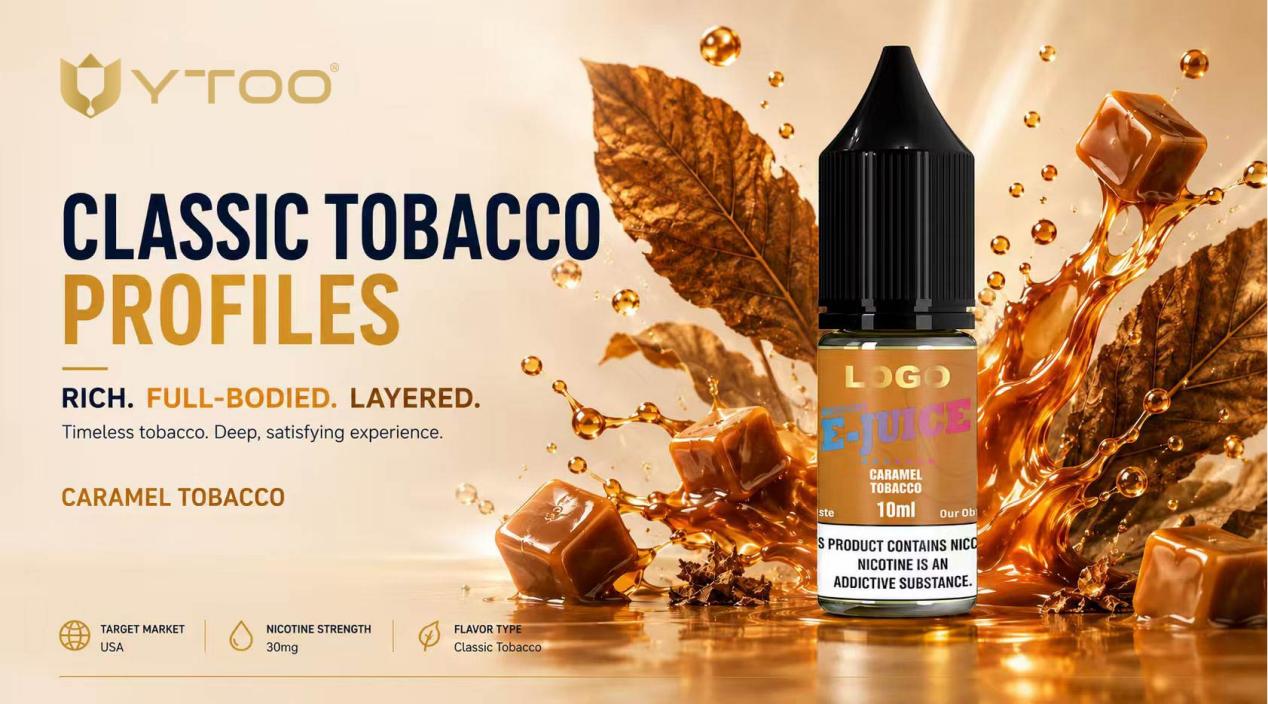 Caramel tobacco vape flavor profile